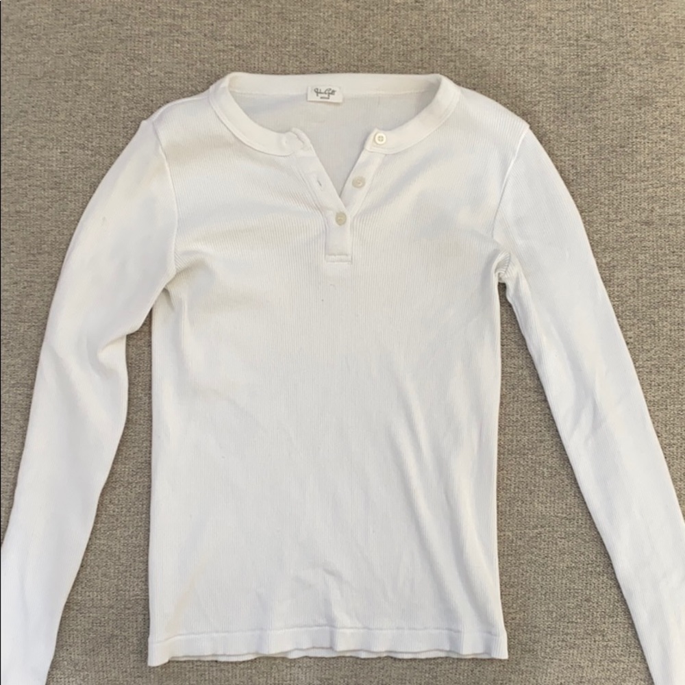 Long Sleeved White T-Shirt